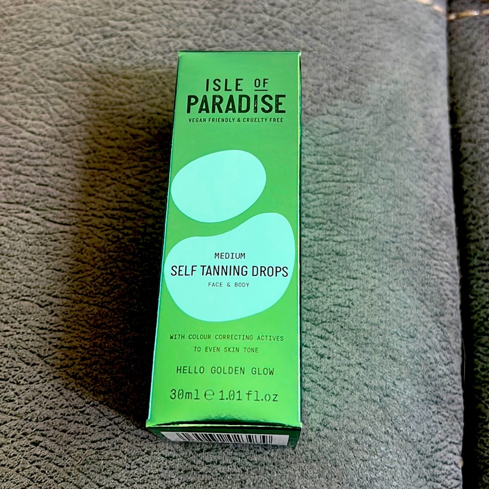 Isle of Paradise Medium Self Tanning Drops for face and body NEW IN BOX
